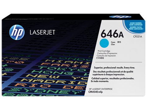 Mực in HP 646A Cyan LaserJet Toner Cartridge (CF031A)